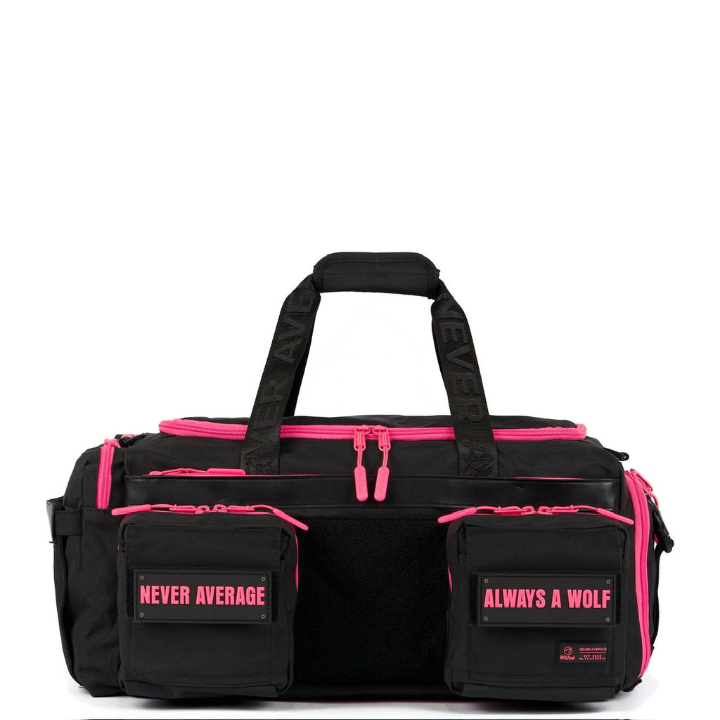 40L Ultimate Duffle Bag Black Neon Pink