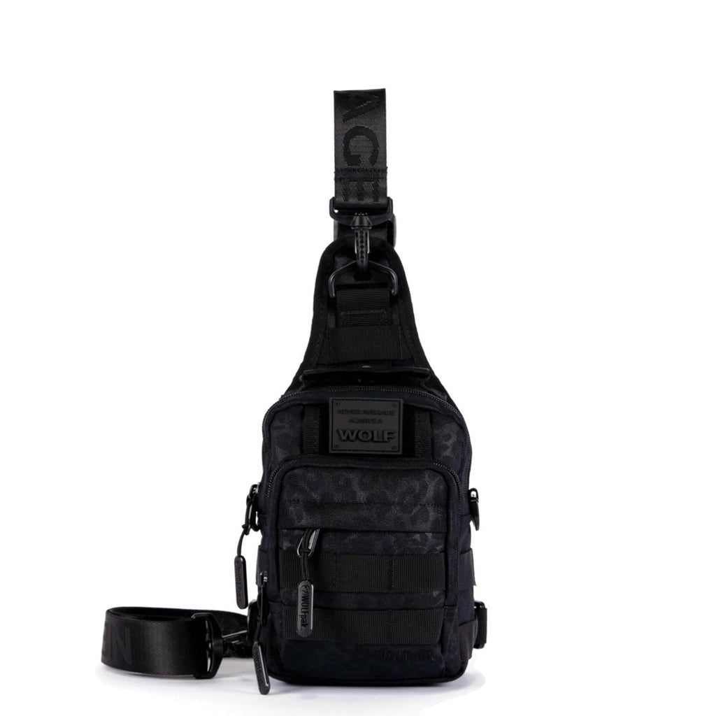 4L Mini Tactical Sling Bag Black Leopard