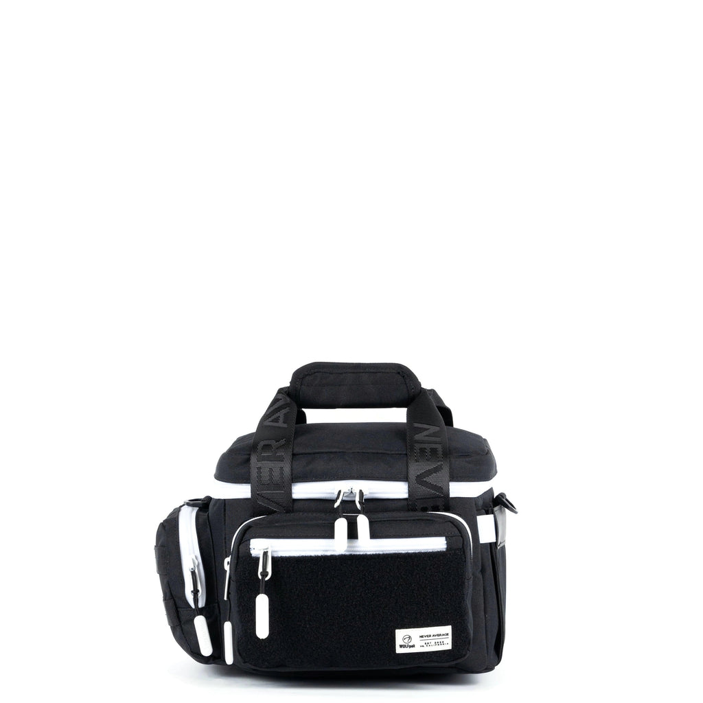 9L Alpha Black with White Accents Mini Tactical Lunch Box