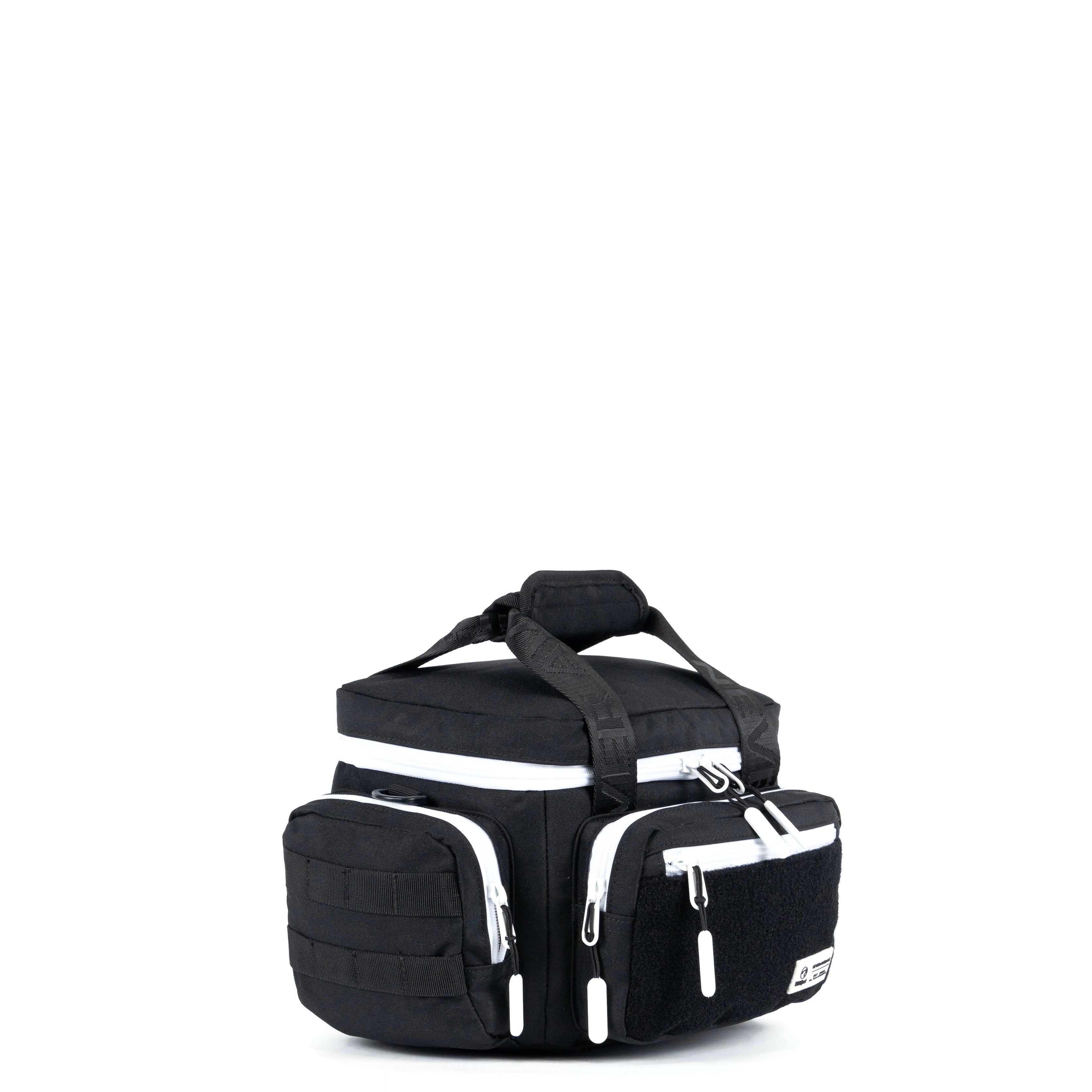 9L Alpha Black with White Accents Mini Tactical Lunch Box