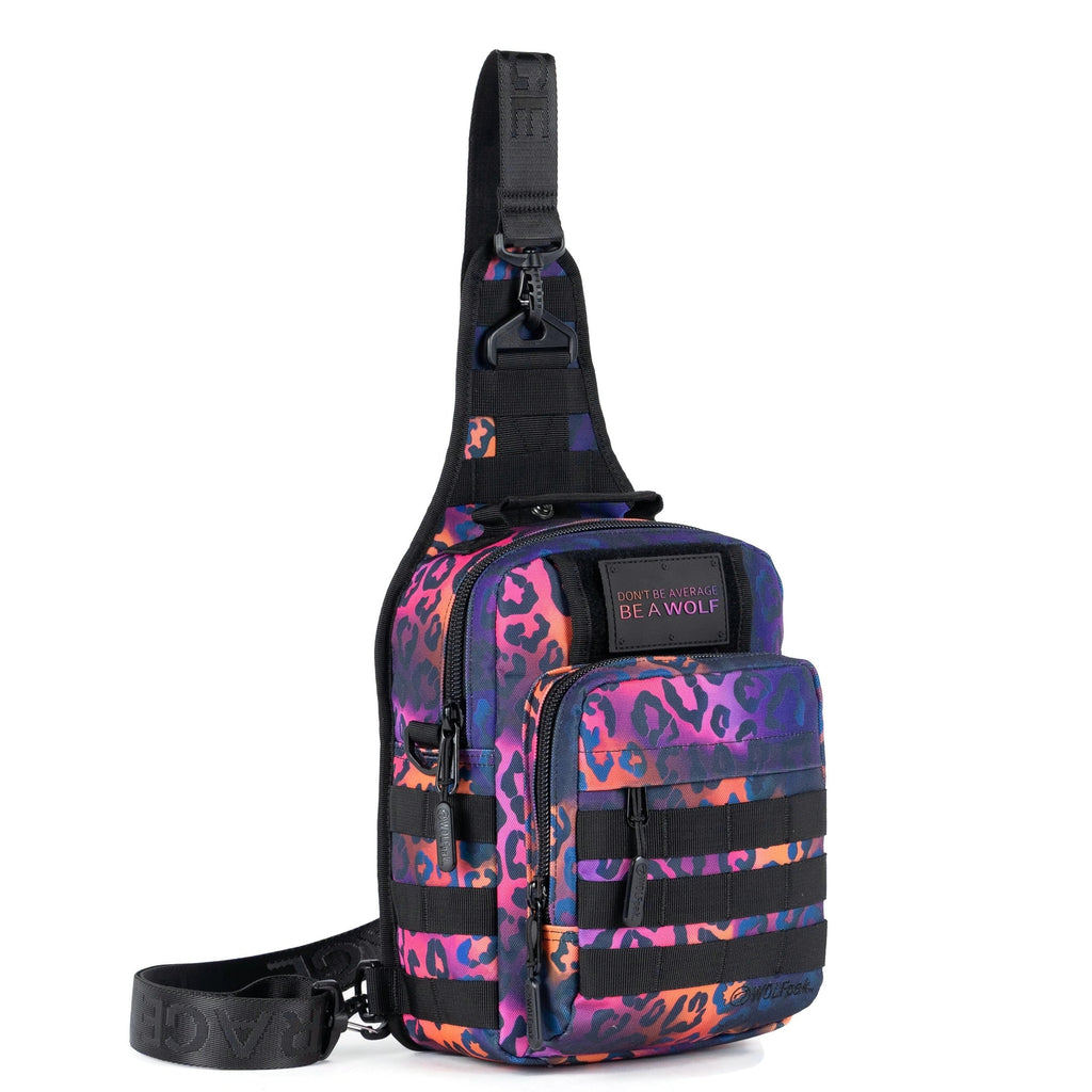 9L Tactical Sling Bag Neon Leopard
