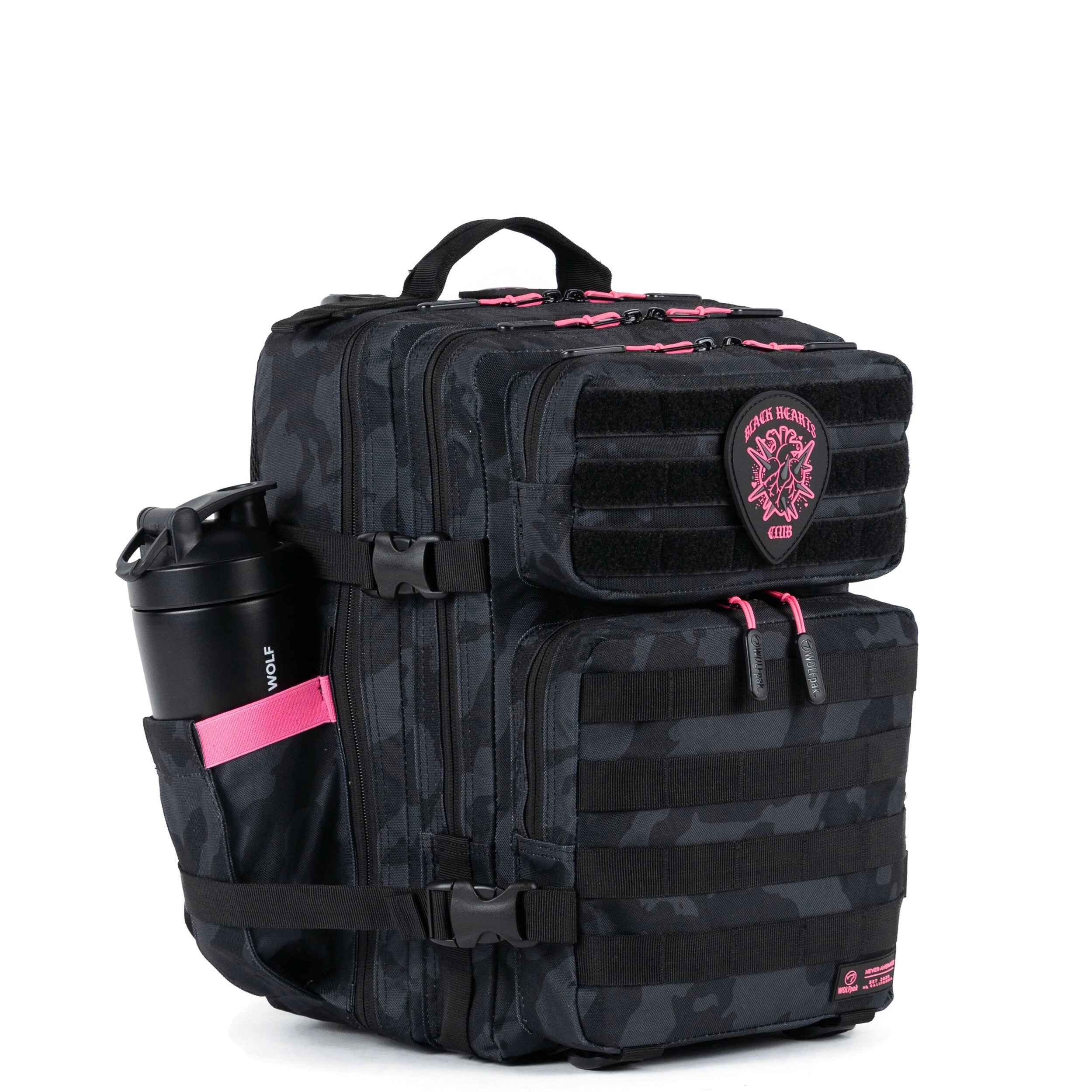 25L Backpack Black Hearts