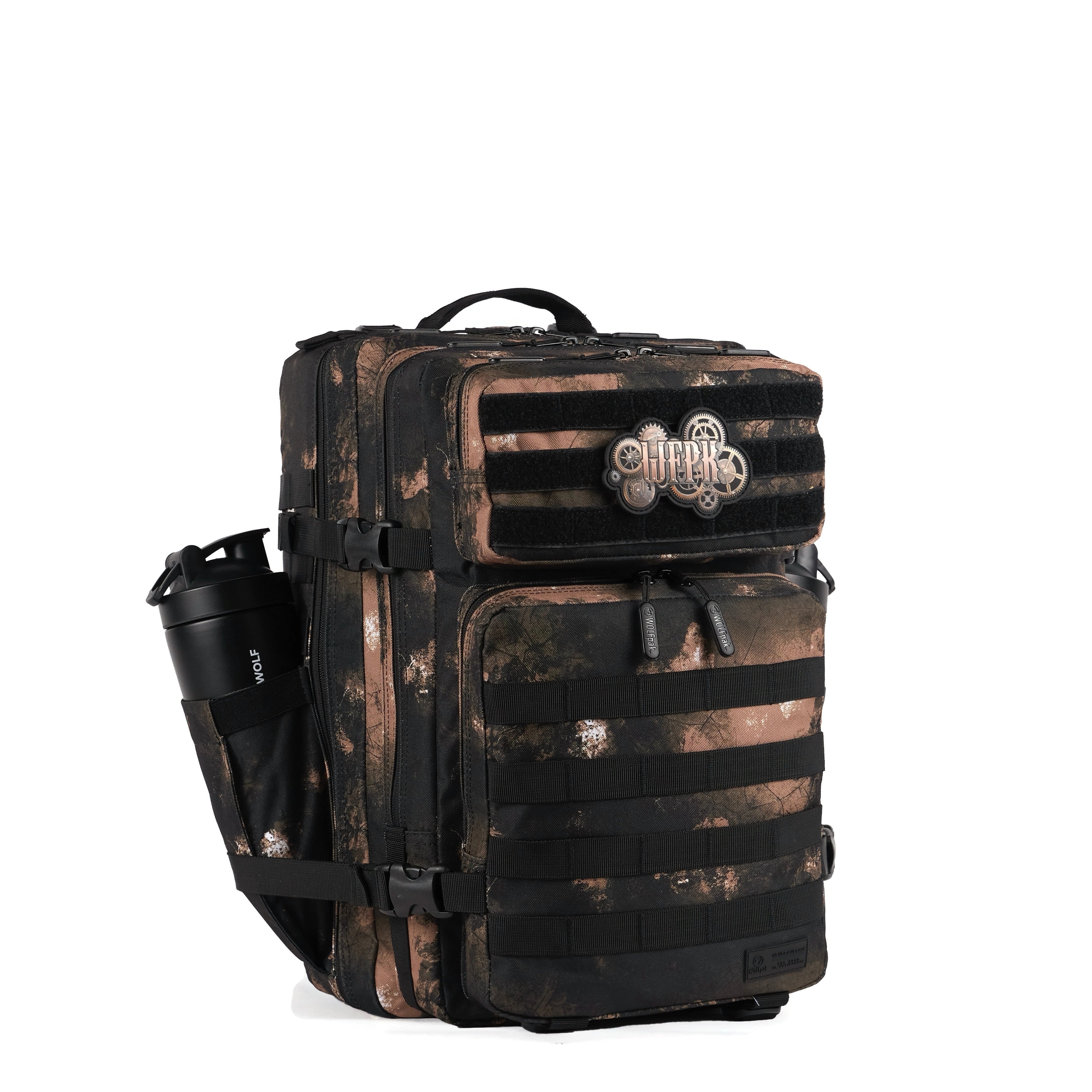 45L Backpack Black Steampunk
