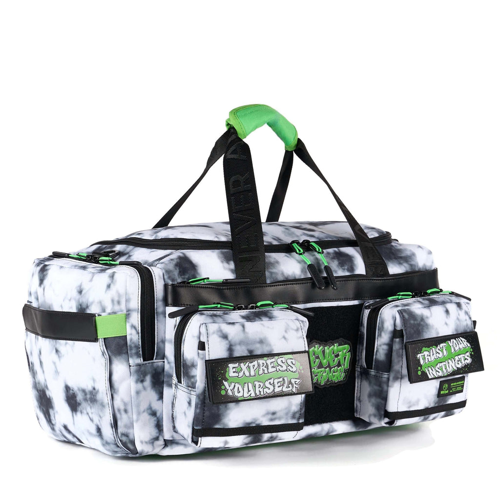 30L Perfect Duffle Bag Graffiti Green