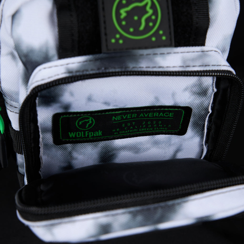 4L Mini Tactical Sling Bag Graffiti Green