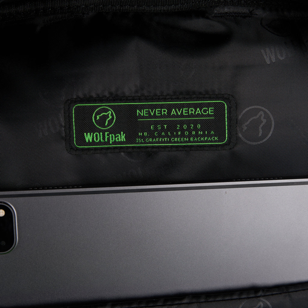 35L Backpack Graffiti Green