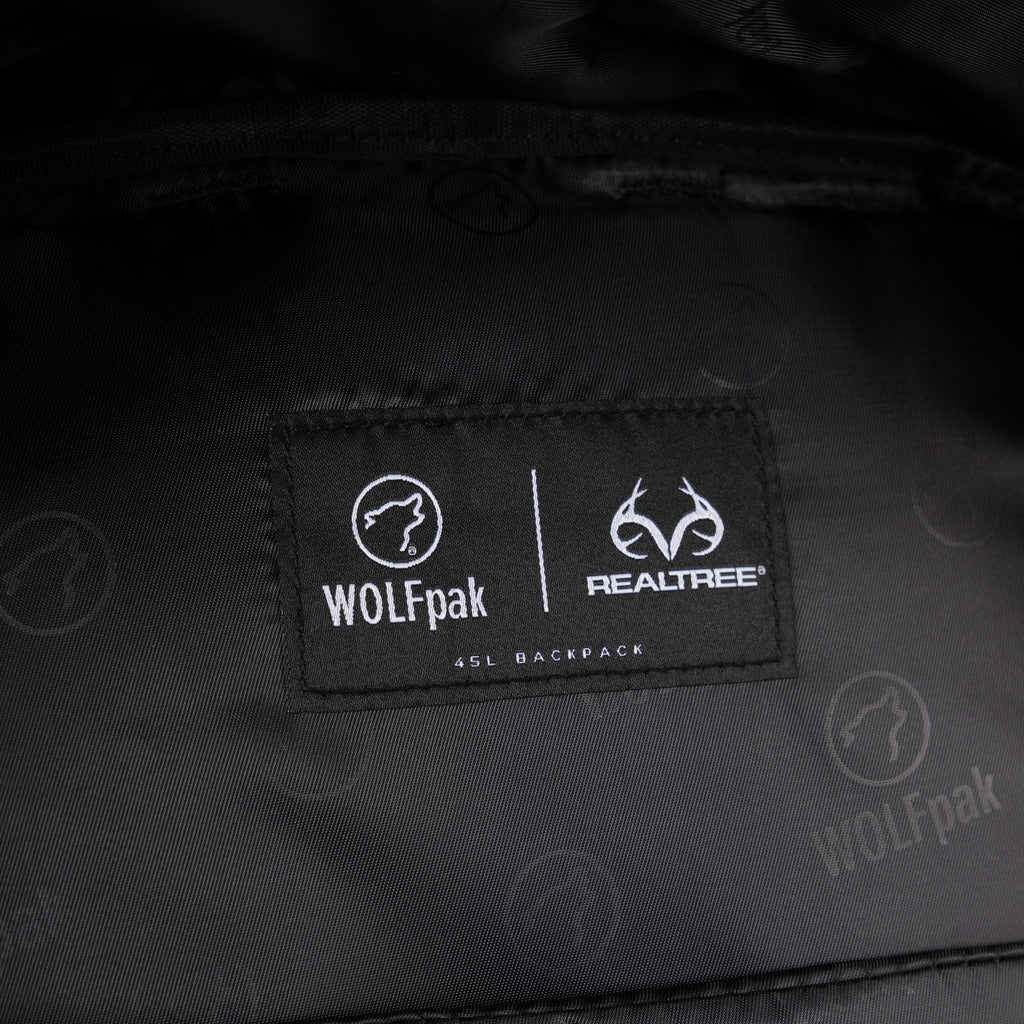 45L Backpack Realtree Edge Black
