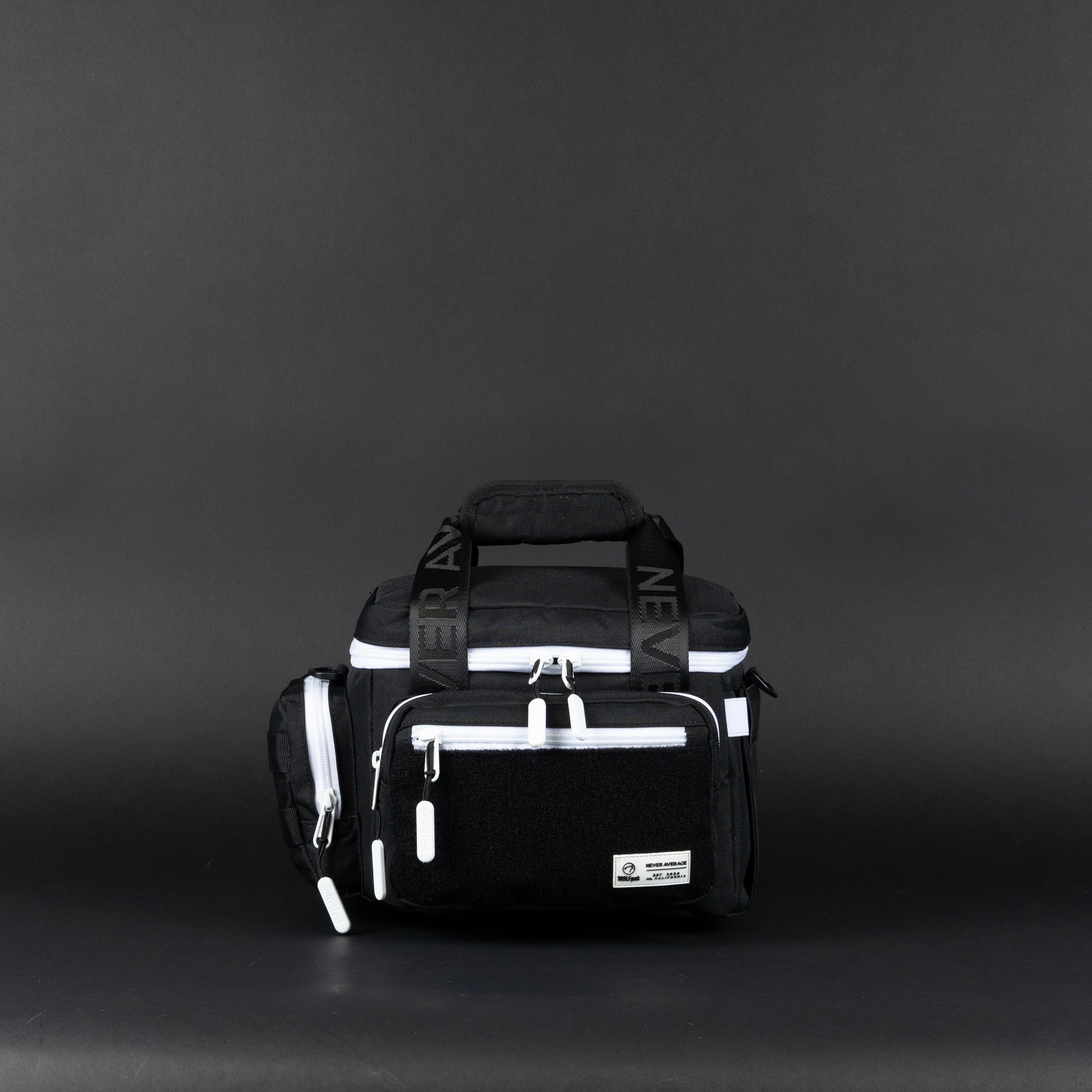 9L Alpha Black with White Accents Mini Tactical Lunch Box