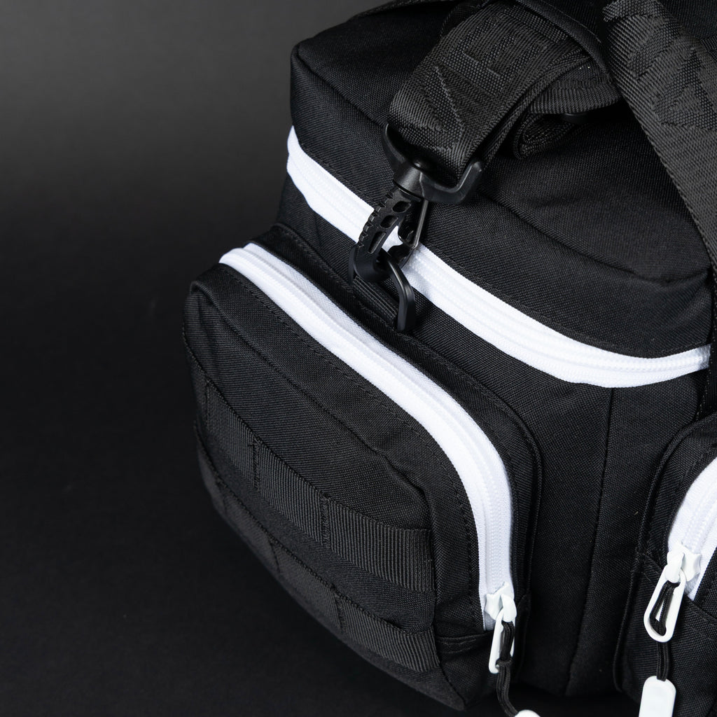 9L Alpha Black with White Accents Mini Tactical Lunch Box