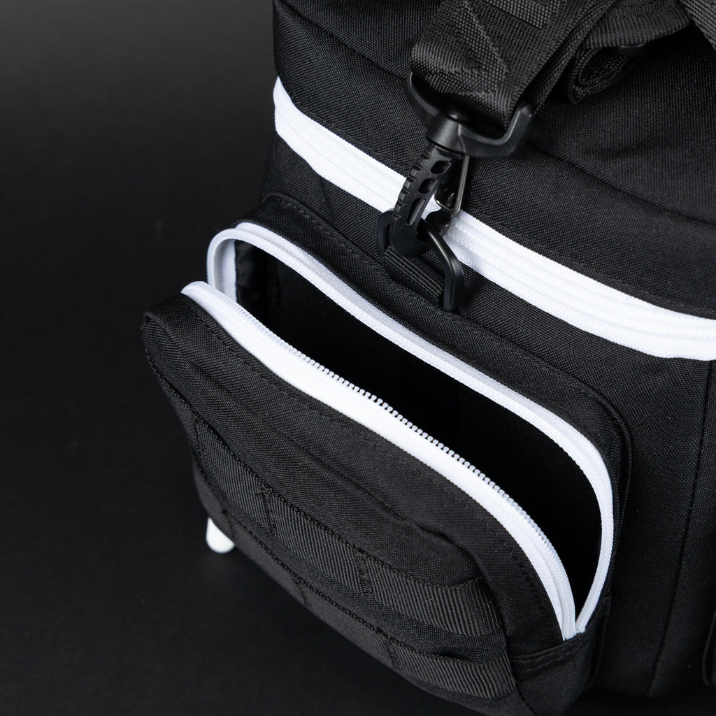 9L Alpha Black with White Accents Mini Tactical Lunch Box