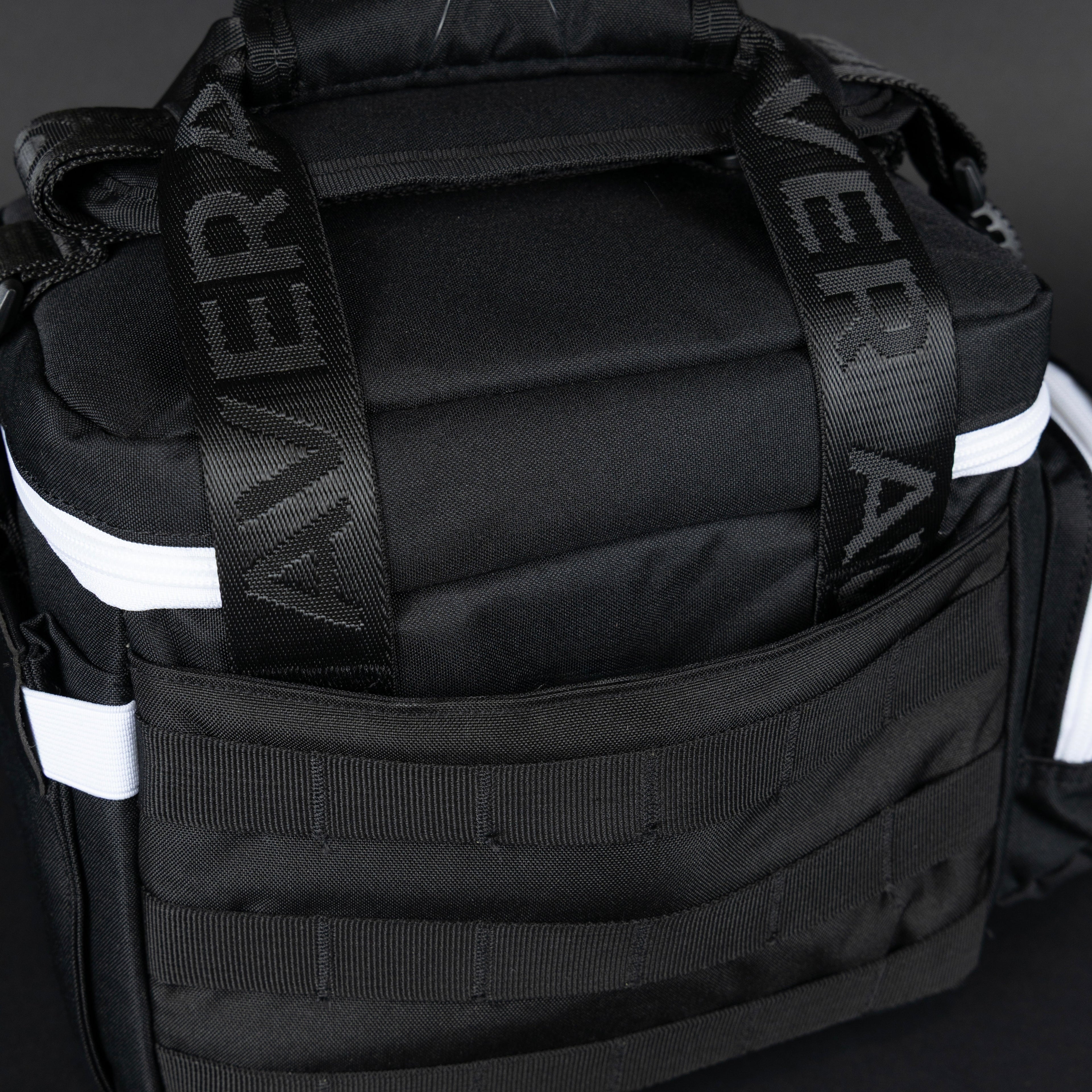 9L Alpha Black with White Accents Mini Tactical Lunch Box