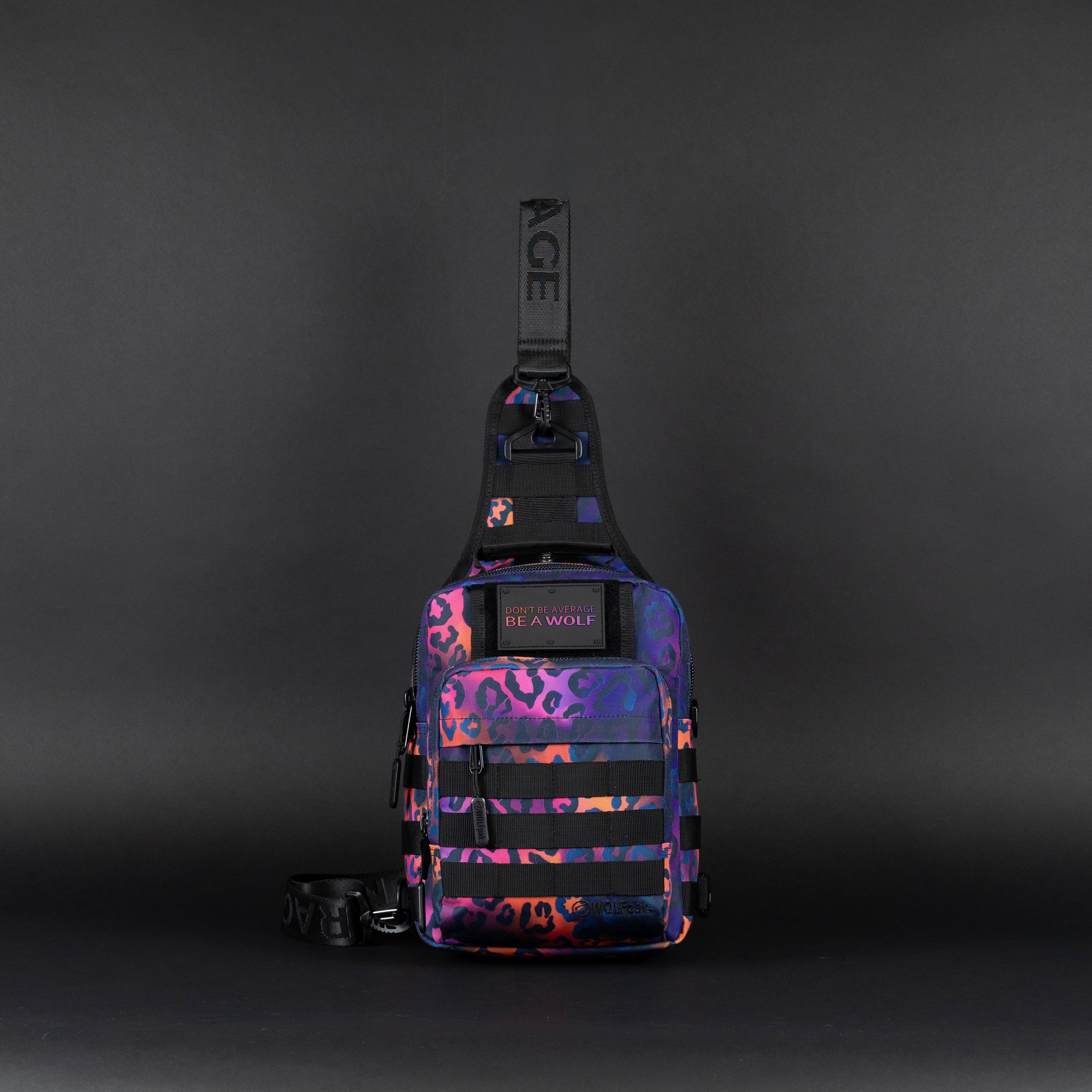 9L Tactical Sling Bag Neon Leopard