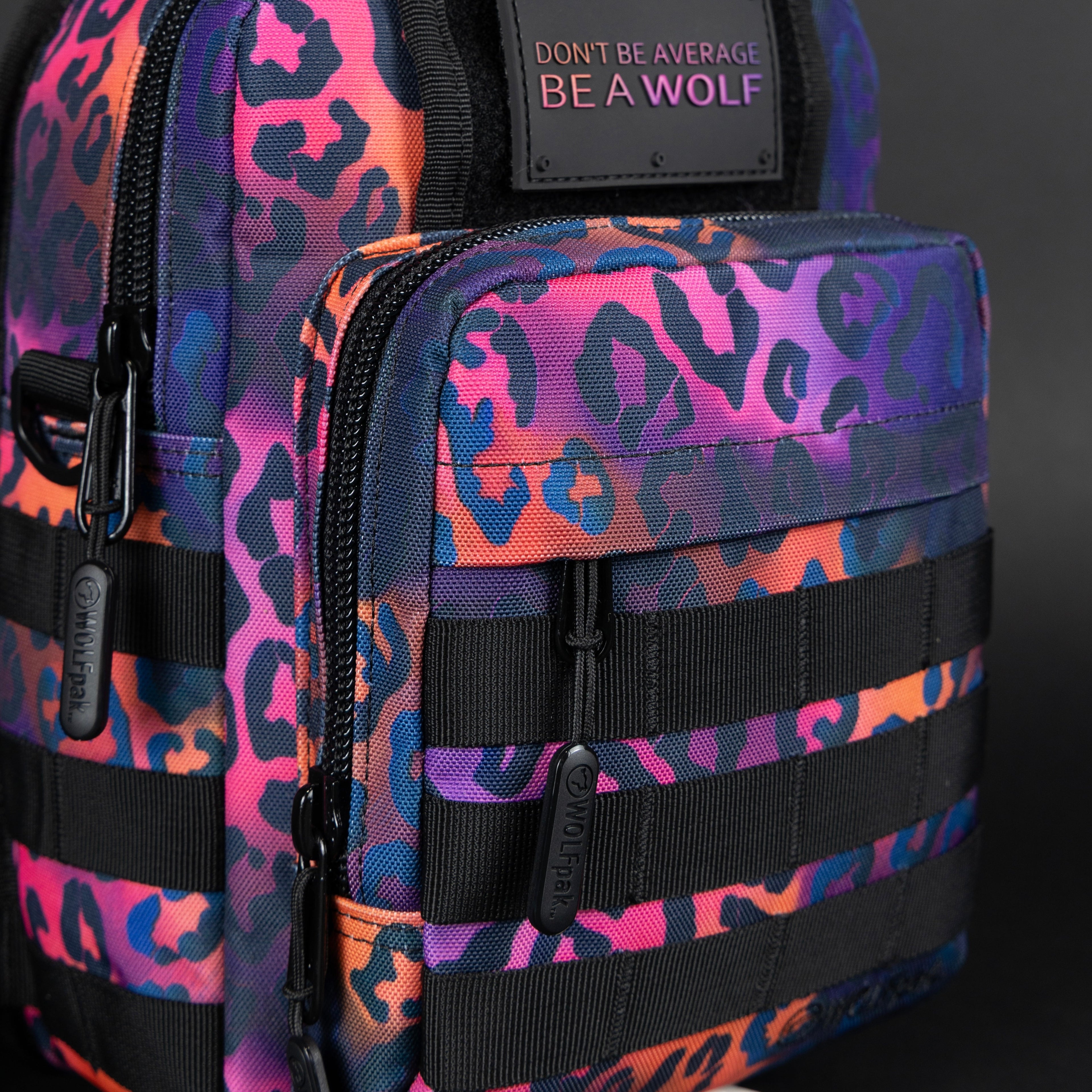 9L Tactical Sling Bag Neon Leopard