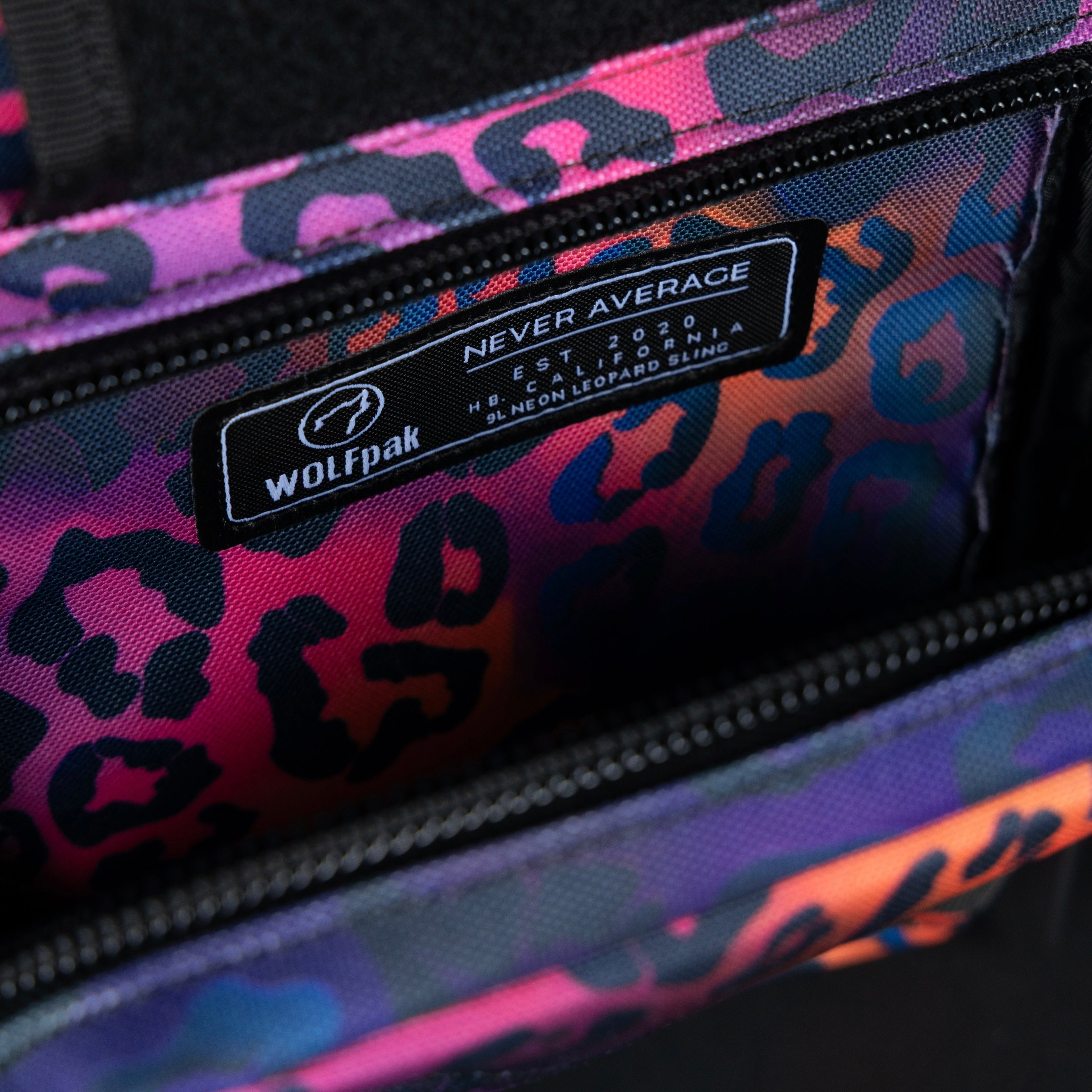 9L Tactical Sling Bag Neon Leopard