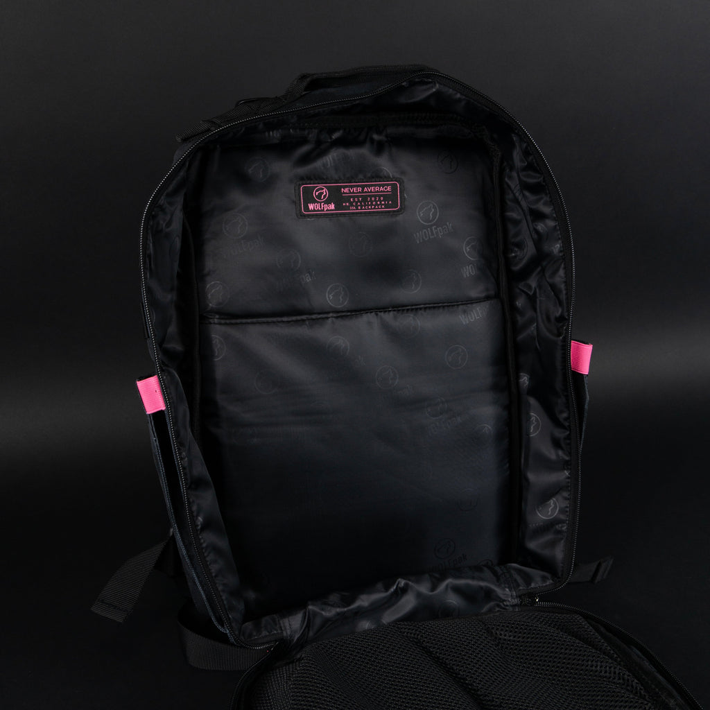 35L Backpack Black Hearts