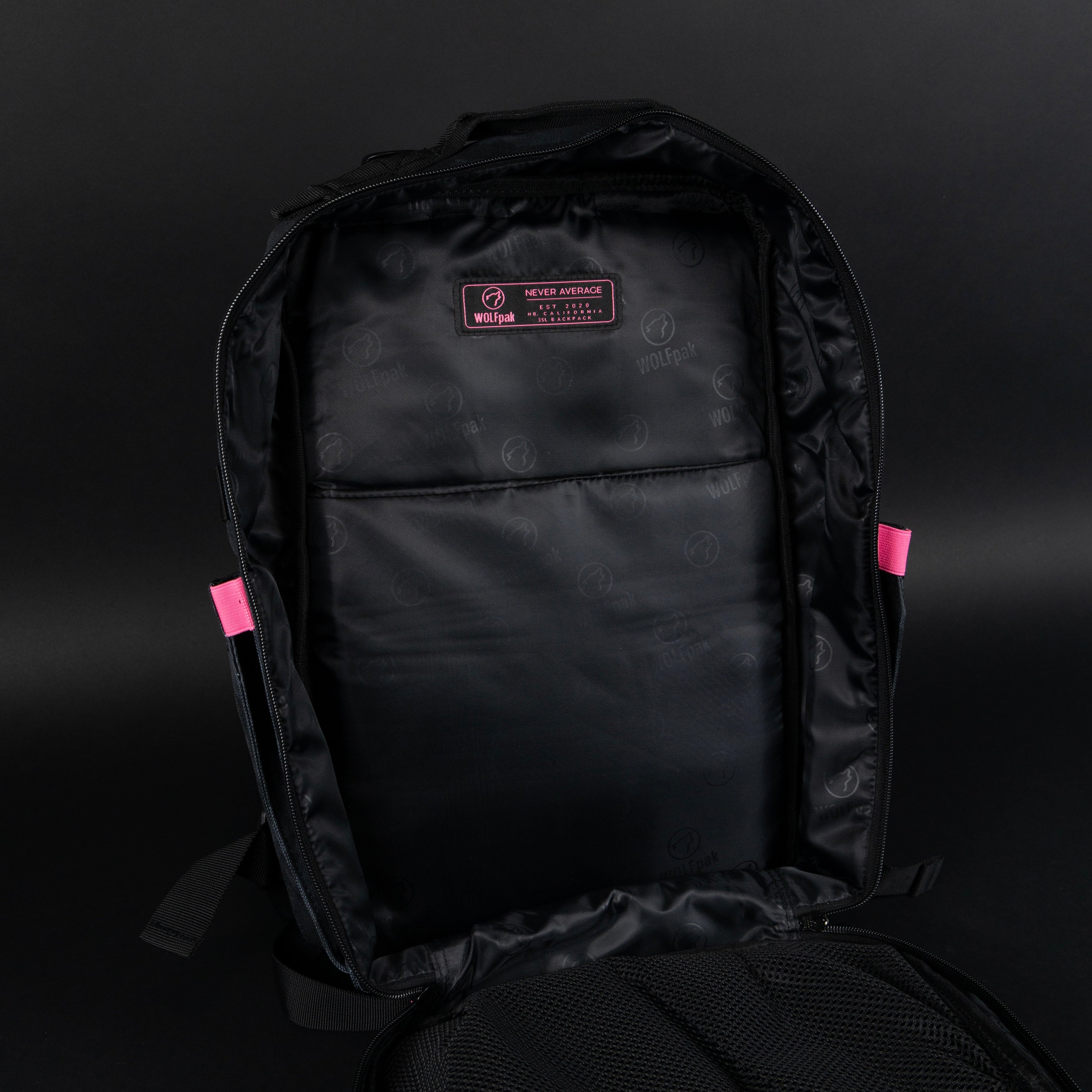 35L Backpack Black Hearts