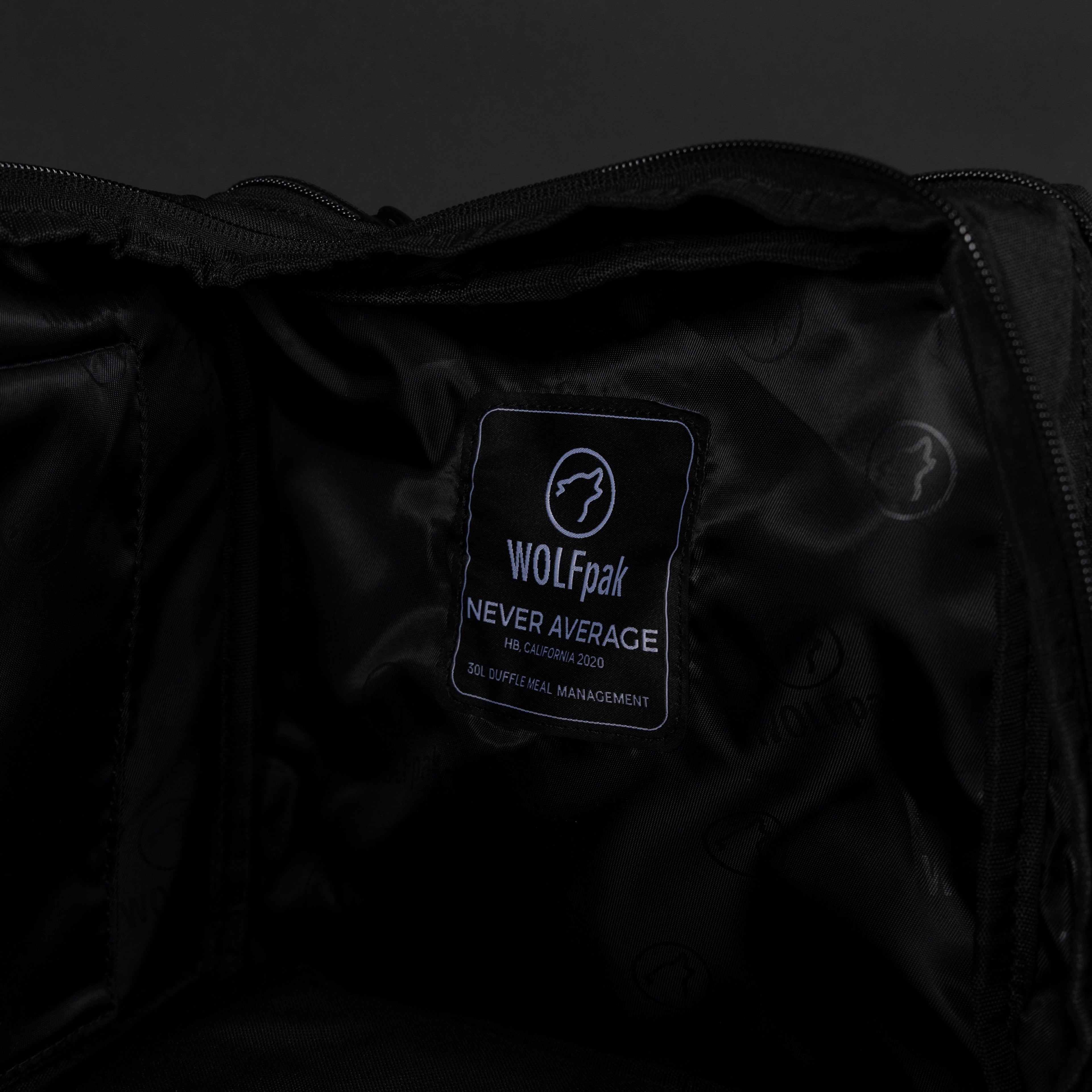 30L Perfect Meal Management Duffle Bag Alpha Black