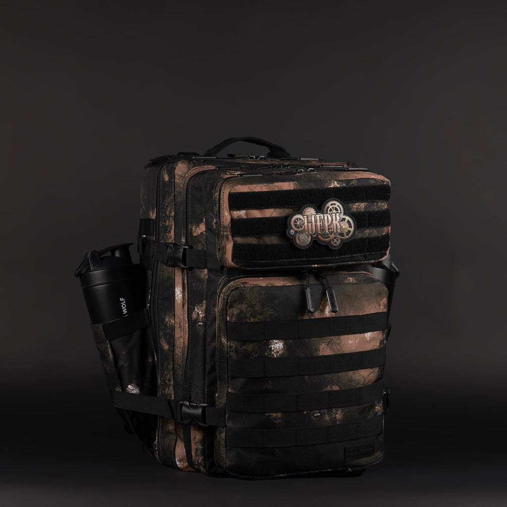45L Backpack Black Steampunk