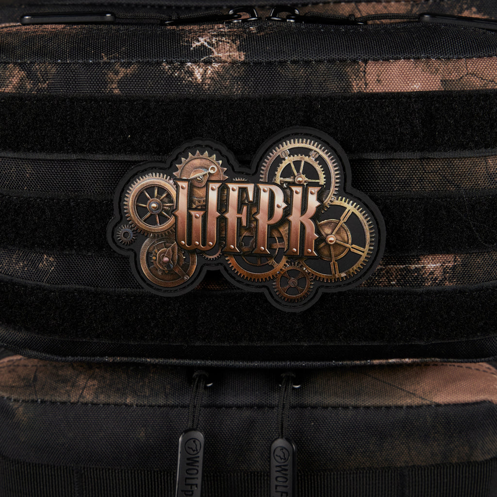 45L Backpack Black Steampunk