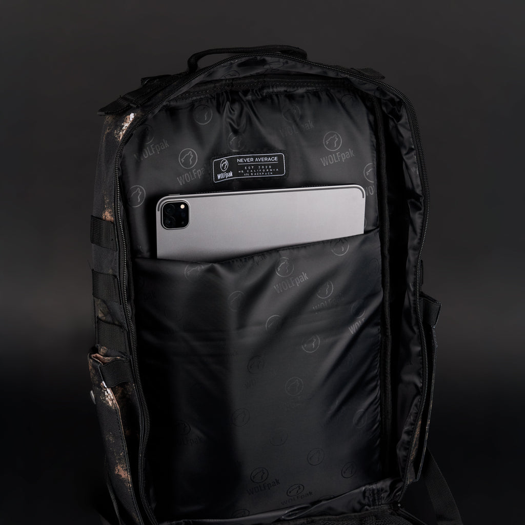 45L Backpack Black Steampunk