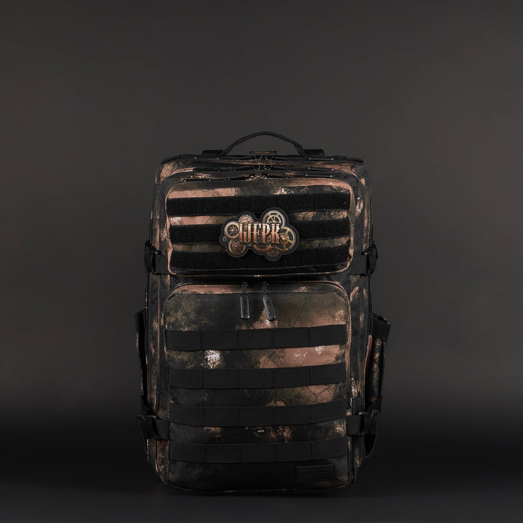 45L Backpack Black Steampunk