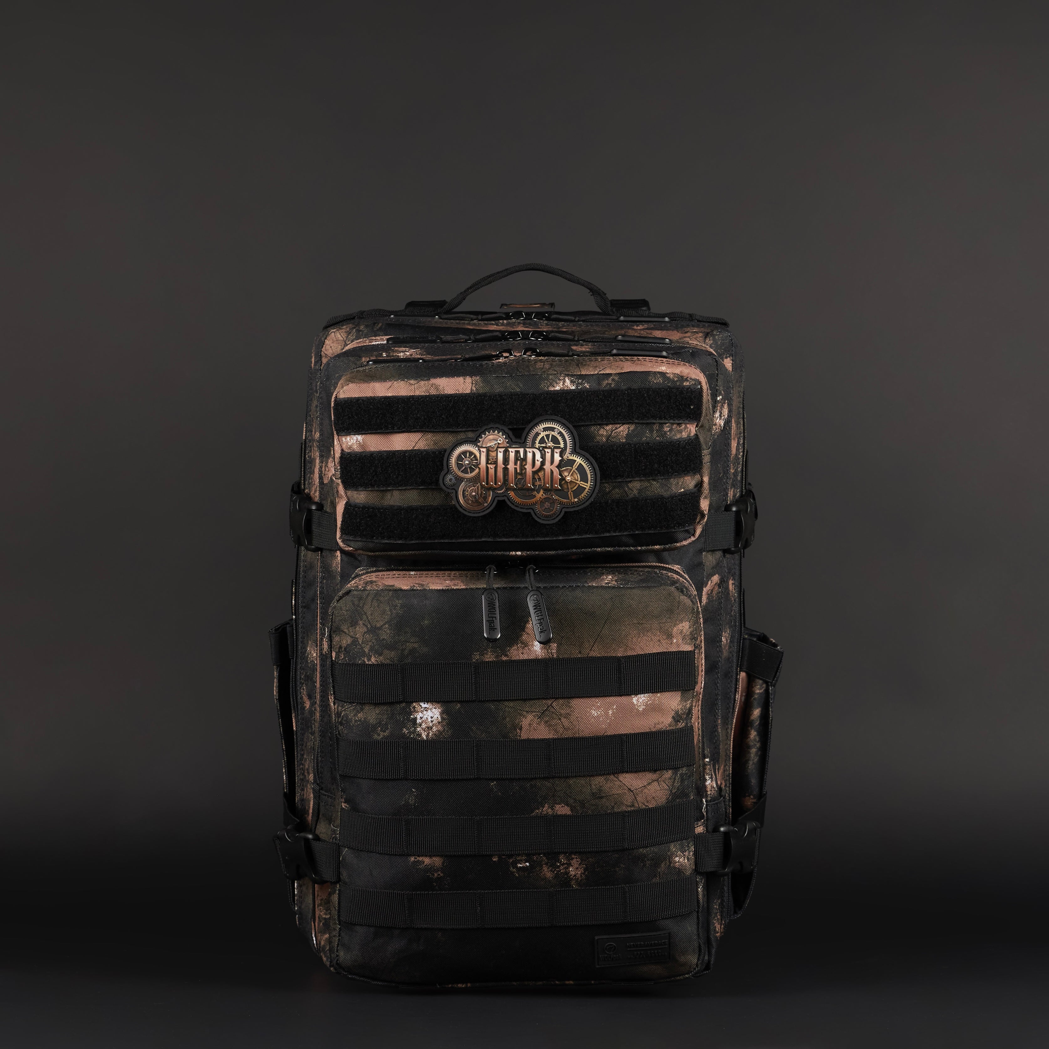 45L Backpack Black Steampunk