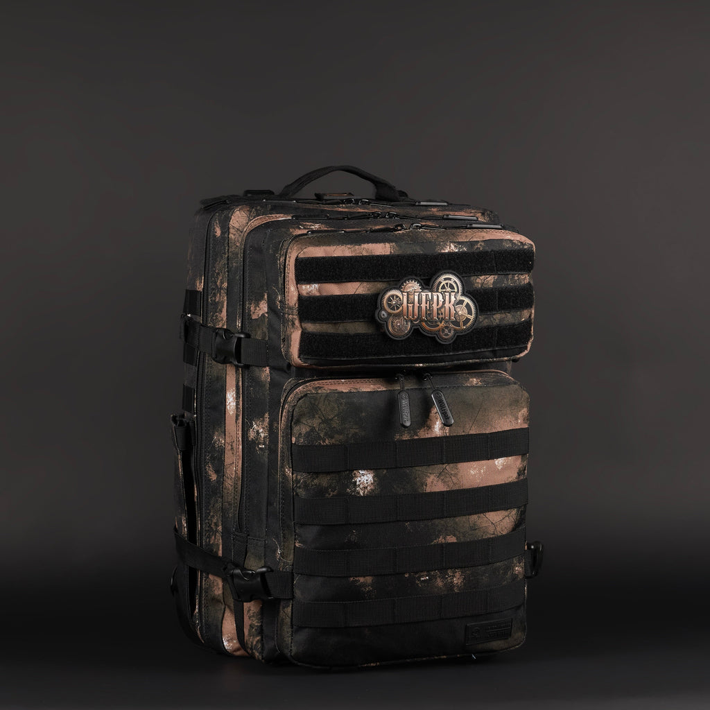 45L Backpack Black Steampunk