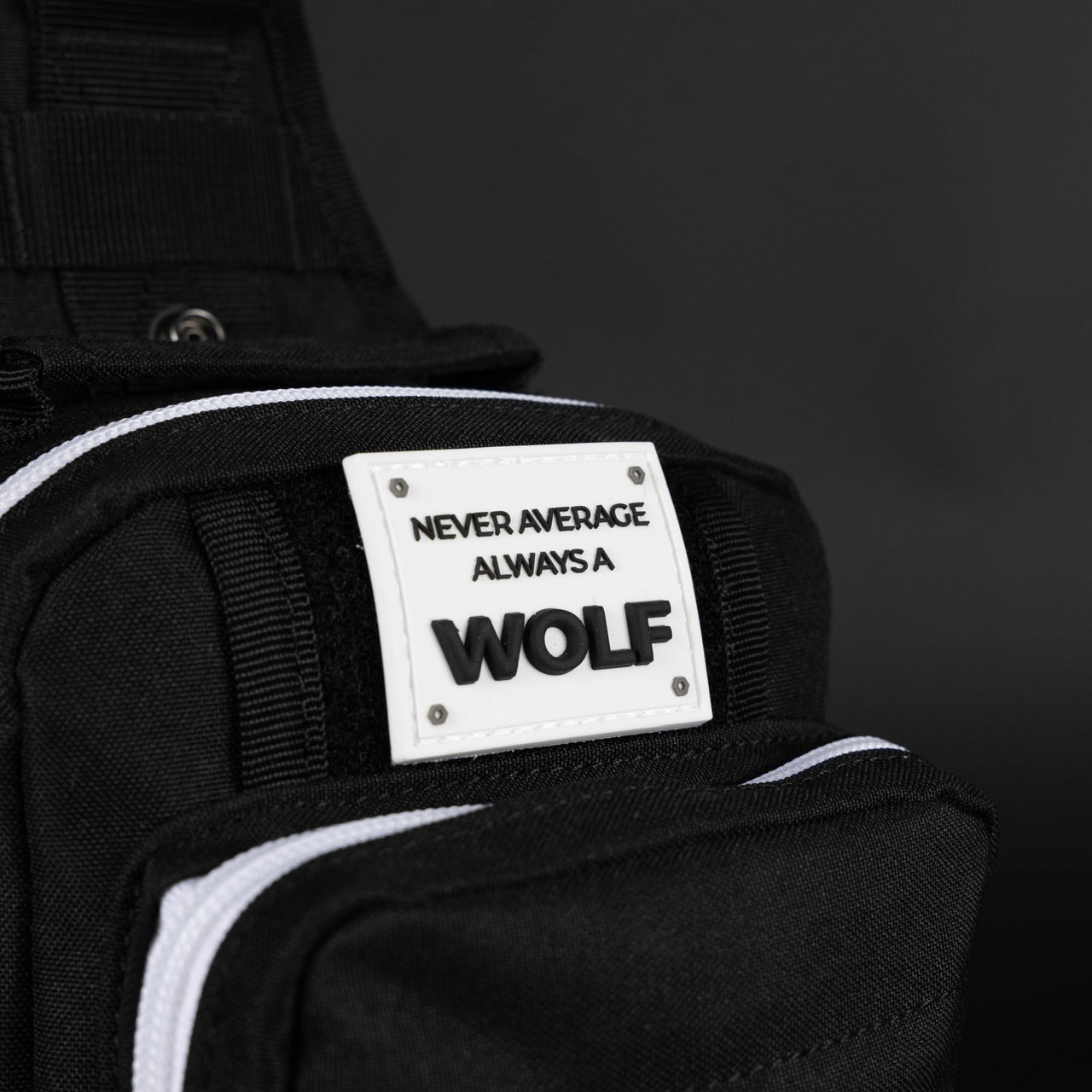 4L Mini Tactical Sling Bag Alpha Black White Accent