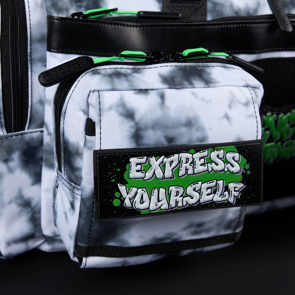 30L Perfect Duffle Bag Graffiti Green