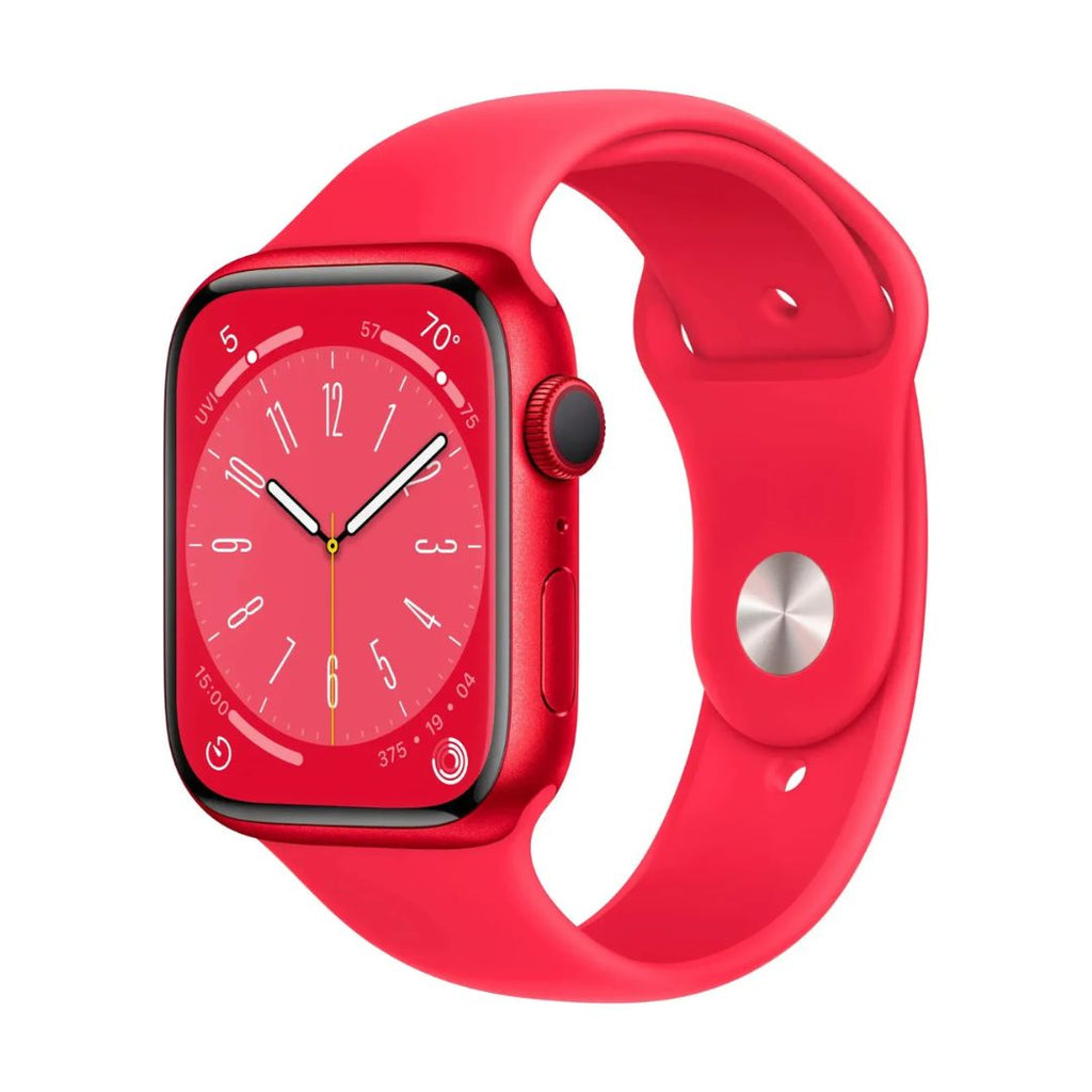 Apple Watch Series 8 (GPS) 45mm Aluminum Case w/ (PRODUCT)RED Sport Band - M/L - (PRODUCT)RED - (2022)