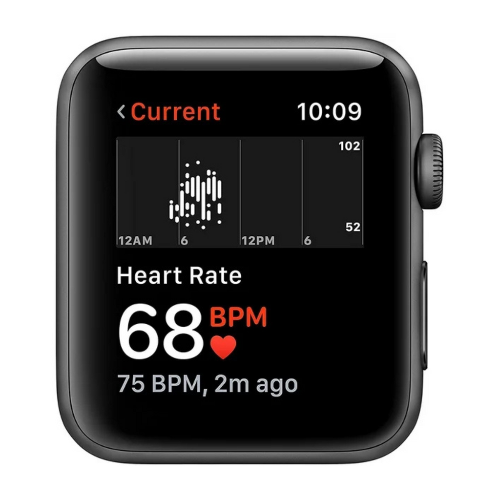 Apple Watch Series 3 GPS 38mm Space Gray - Black Sport Band - MTF02LL/A