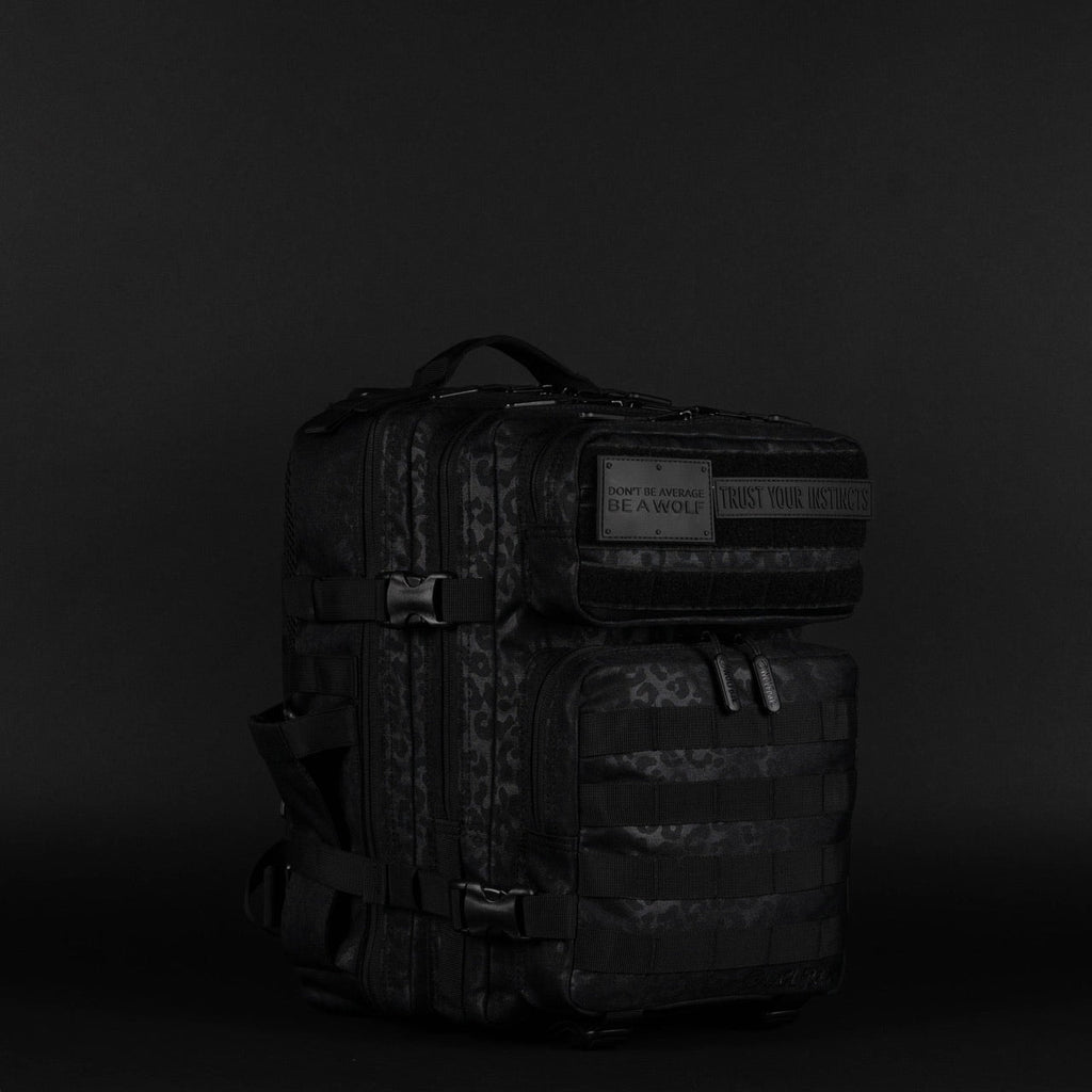 25L Backpack Black Leopard