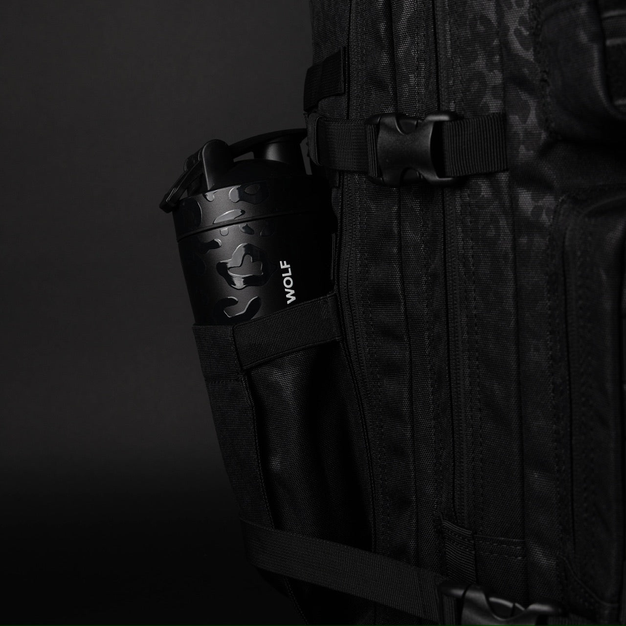 35L Backpack Black Leopard