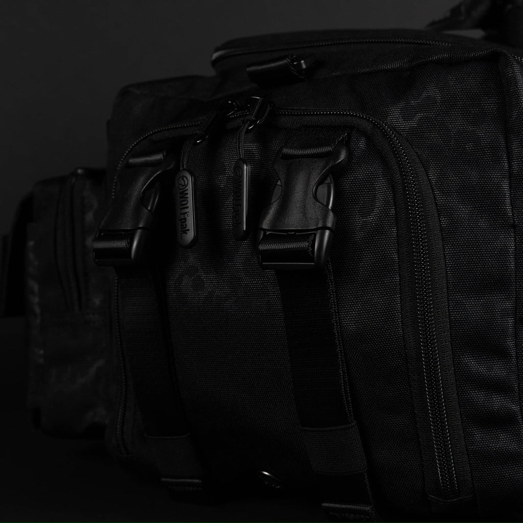 30L Perfect Duffle Bag Black Leopard