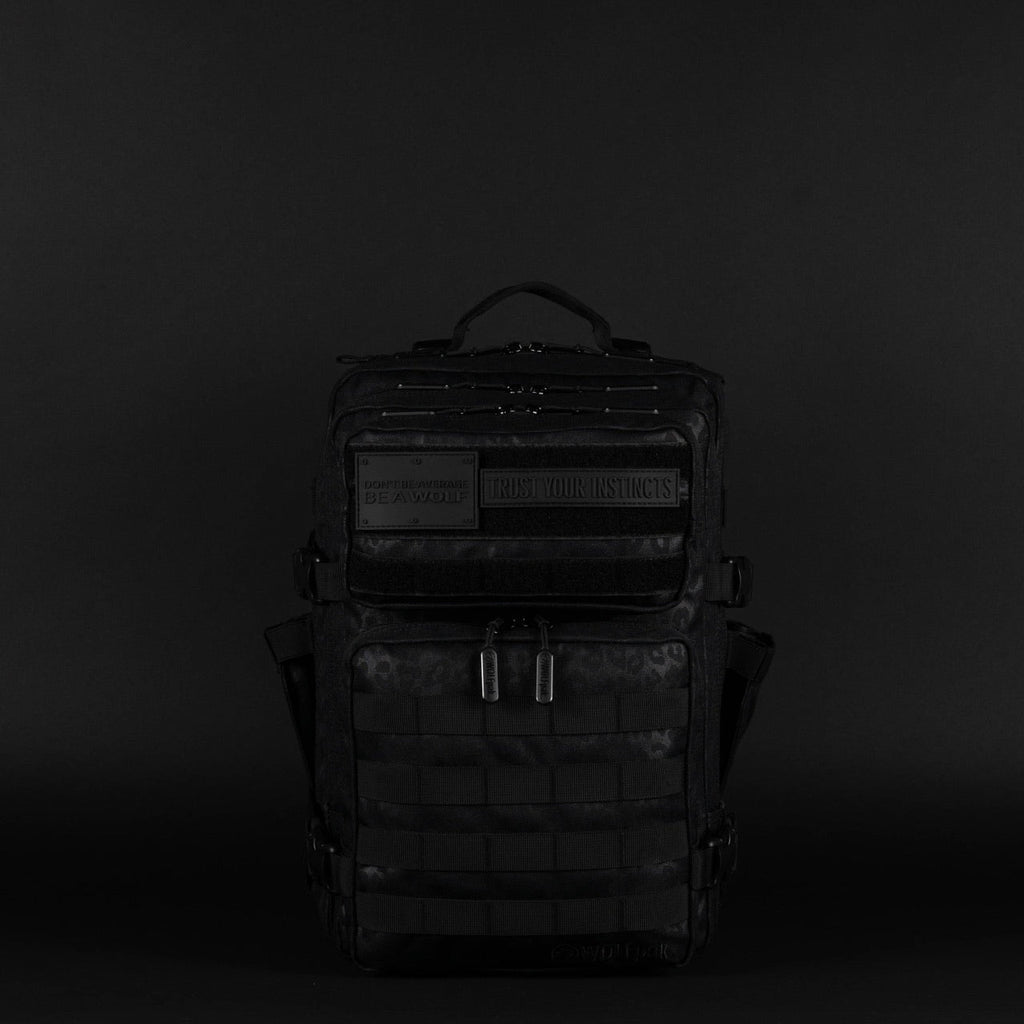 35L Backpack Black Leopard