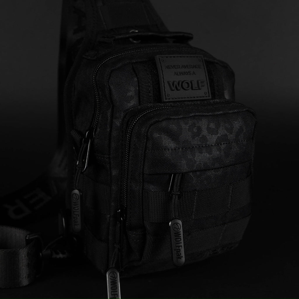 4L Mini Tactical Sling Bag Black Leopard