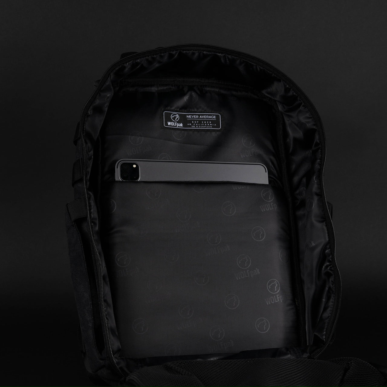 35L Backpack Black Leopard