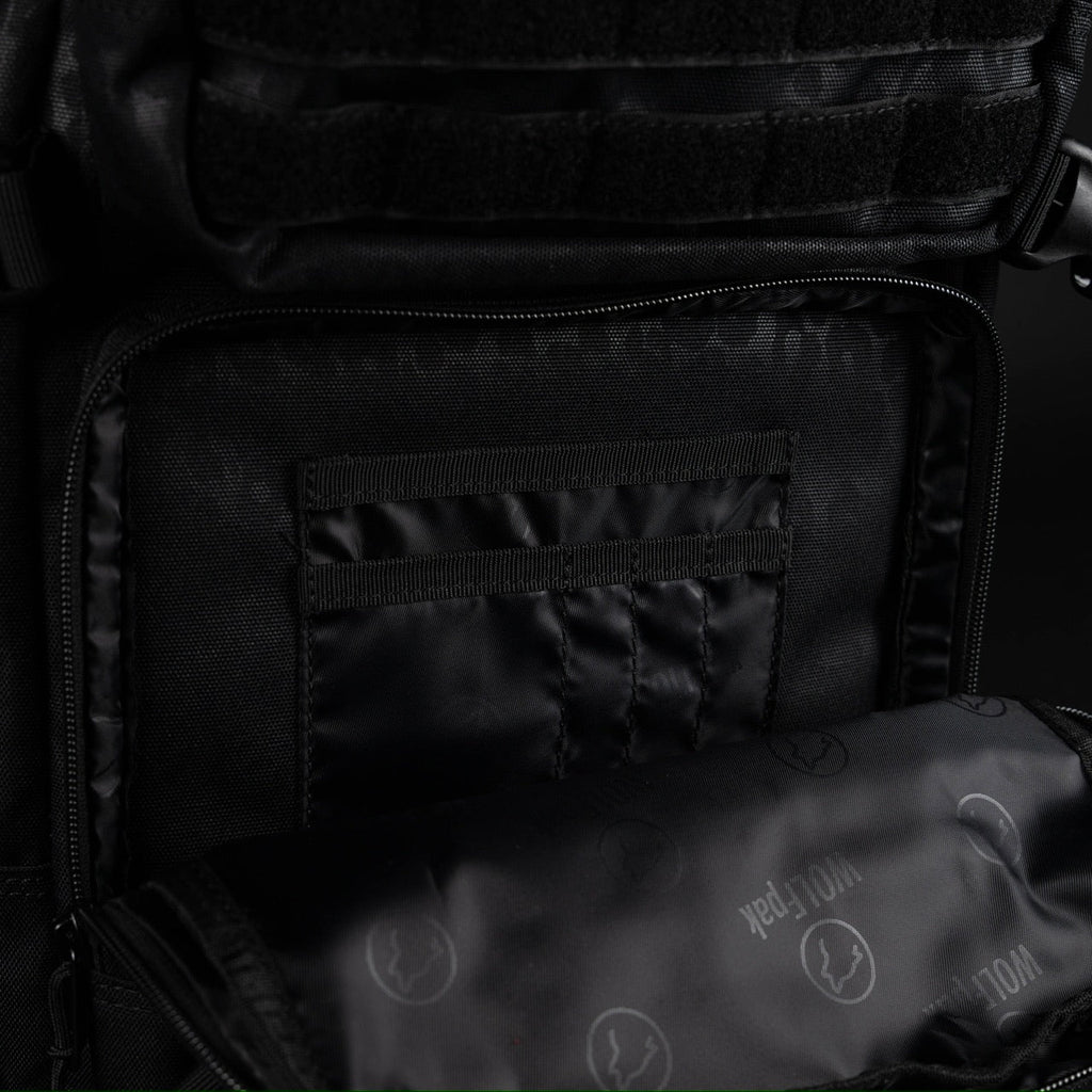 45L Backpack Black Leopard