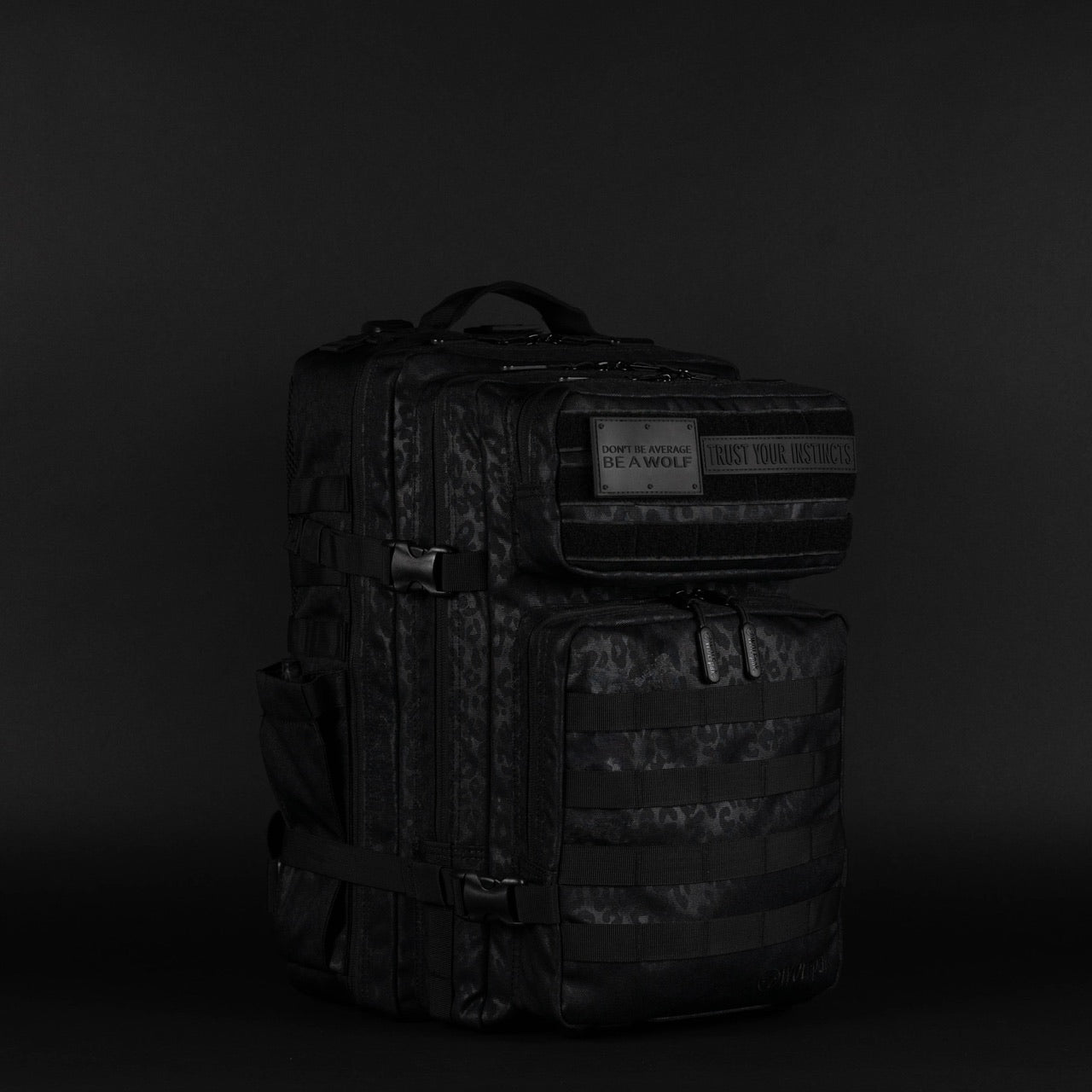 45L Backpack Black Leopard