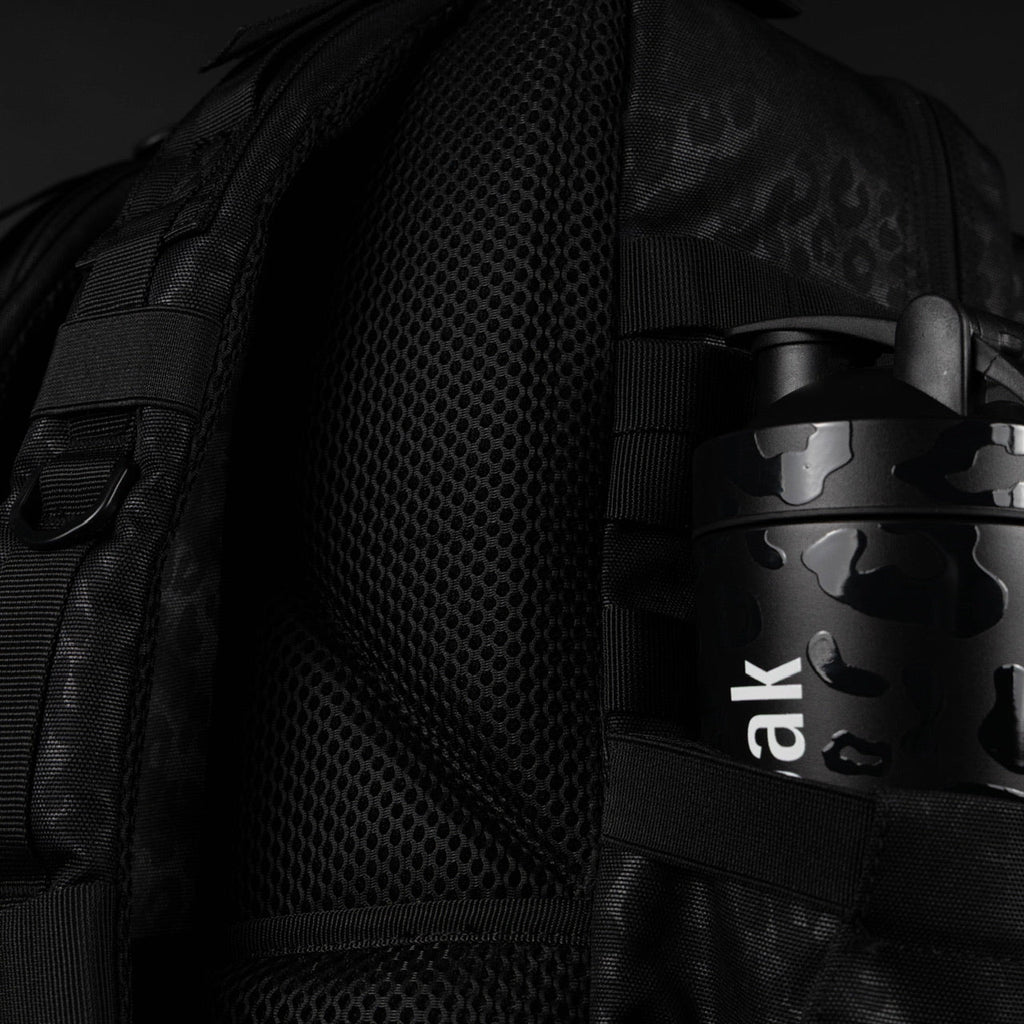 35L Backpack Black Leopard