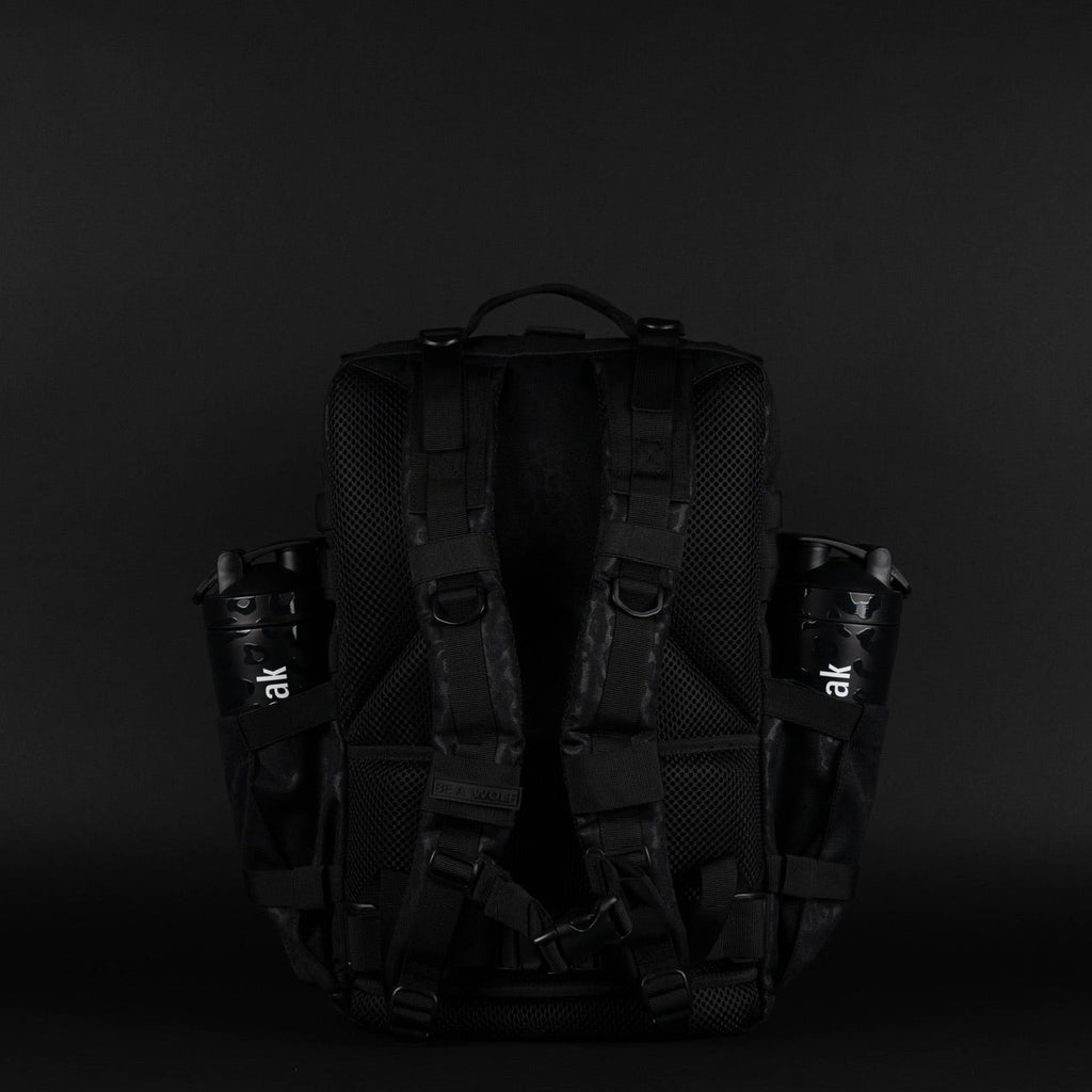 45L Backpack Black Leopard