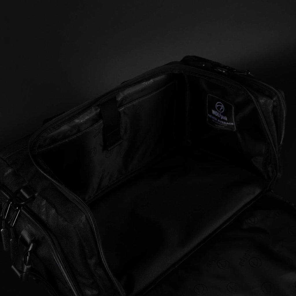 30L Perfect Duffle Bag Black Leopard