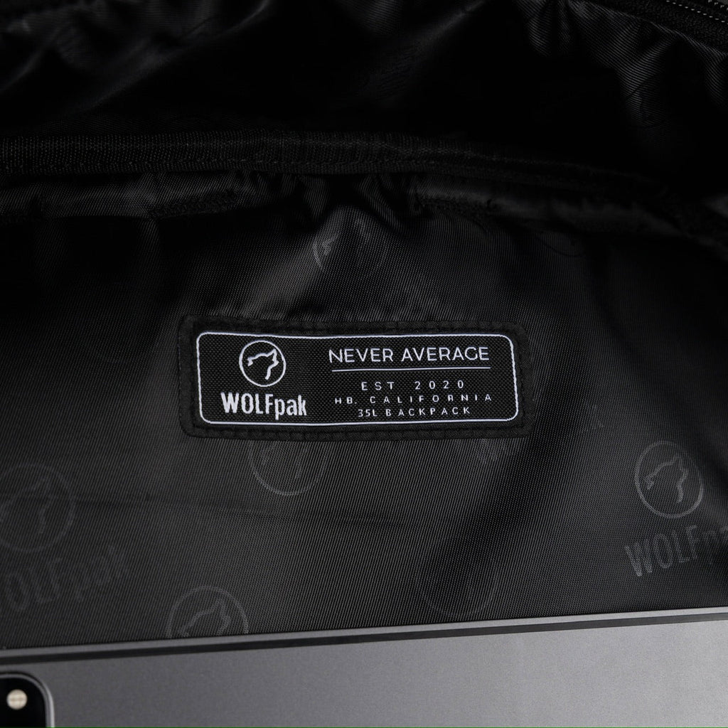 35L Backpack Black Leopard