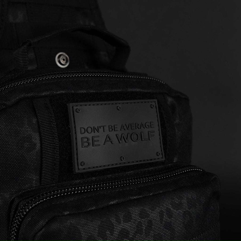 9L Tactical Sling Bag Black Leopard