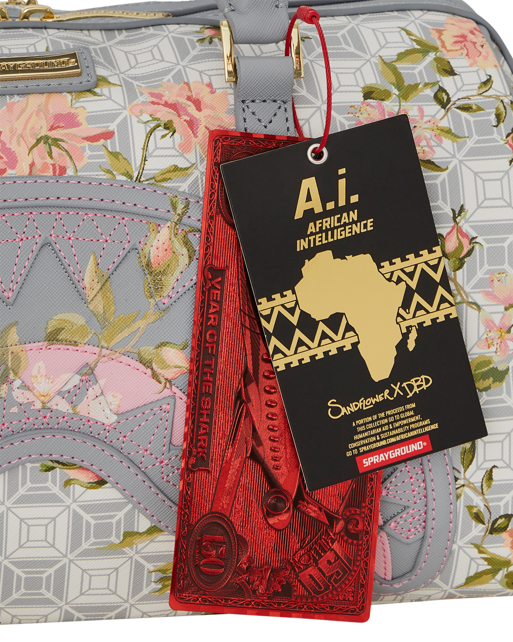 A.I. AFRICAN INTELLIGENCE ELEGANT ENERGY MINI DUFFLE - SANDFLOWER COLLAB