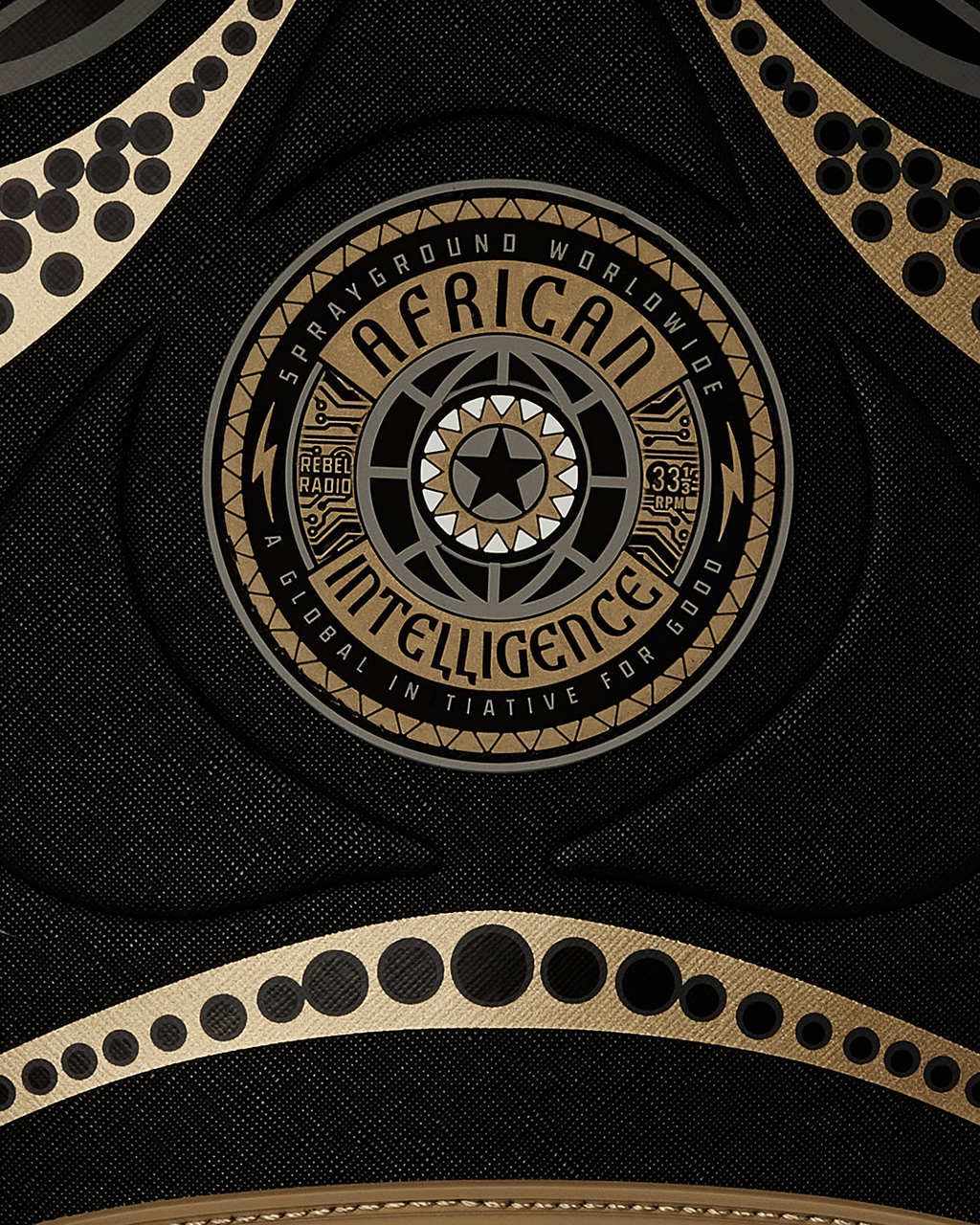 A.I. AFRICAN INTELLIGENCE SHARKS OF THE GOLD OCEAN BACKPACK - SANDFLOWER COLLAB