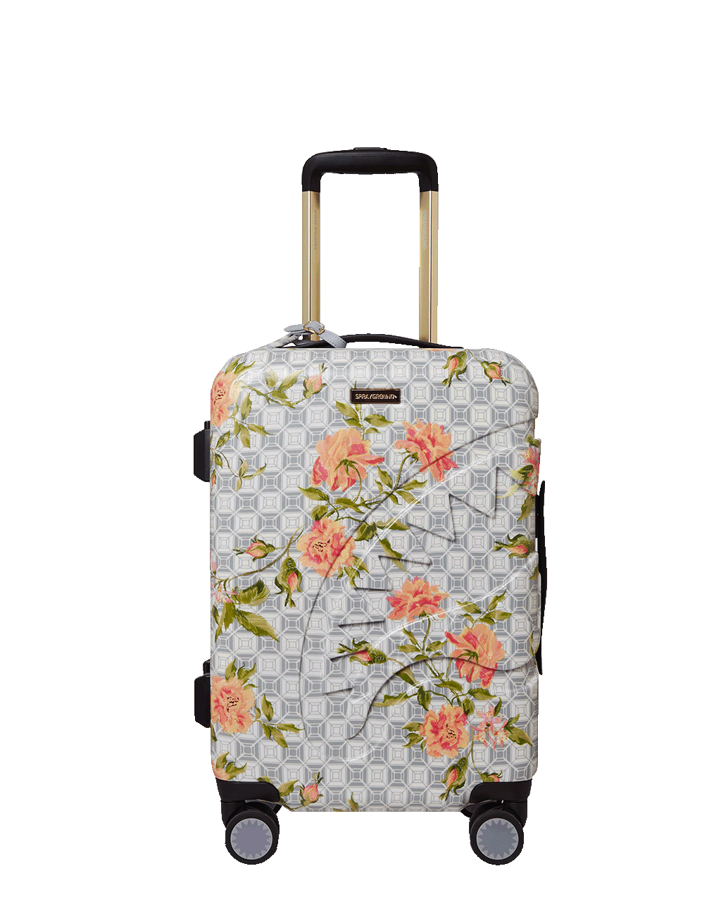 A.I. AFRICAN INTELLIGENCE ELEGANT ENERGY SHARKITECTURE CARRY-ON LUGGAGE - SANDFLOWER COLLAB