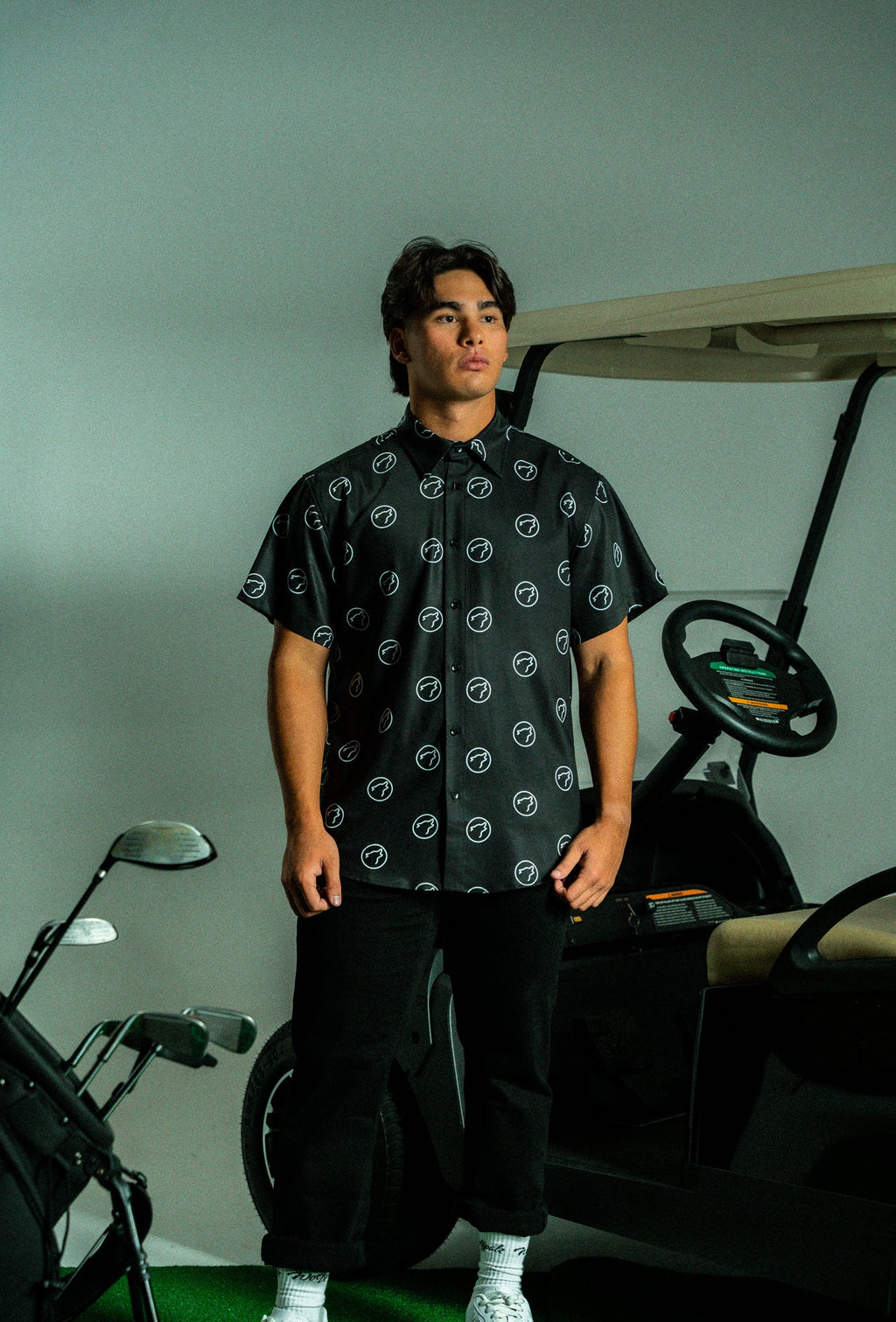 Alpha Black Country Club Button Up (SALE)