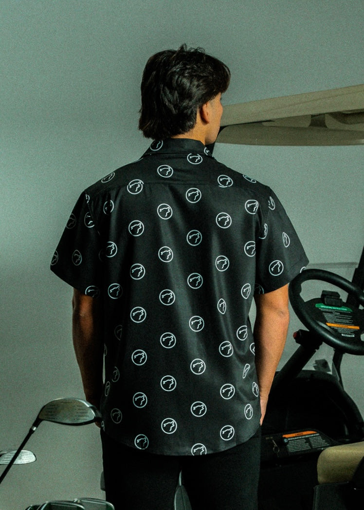 Alpha Black Country Club Button Up (SALE)