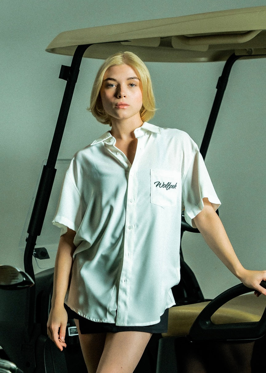 Arctic White Country Club Button Up (SALE)